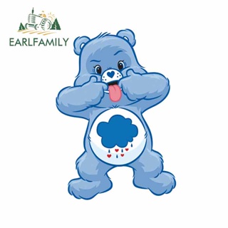 Earlfamily สติกเกอร์ไวนิล ลาย Care Bears กันน้ํา ขนาด 13 ซม. x 9.1 ซม. สําหรับติดตกแต่งหน้าต่างรถยนต์ รถบรรทุก