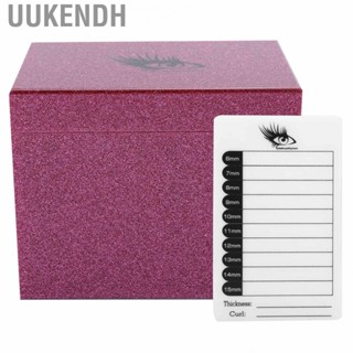 Uukendh 10 Layers Eyelash Storage Box Display Makeup Organizer Acrylic Boards TY