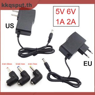 อะแดปเตอร์ชาร์จพาวเวอร์ซัพพลาย AC 220V เป็น DC 5V 6V 1A 2A 5.5x2.1 3.5x1.35 DC THK2