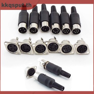 ซ็อกเก็ตเชื่อมต่อ Din 3 4 5 6 7 8 Pin Core Male Plug THK2