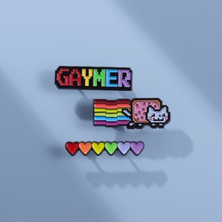 เข็มกลัด รูปการ์ตูน Love Gaymer LGBTQ สีรุ้ง เหมาะกับของขวัญ สําหรับเพื่อน