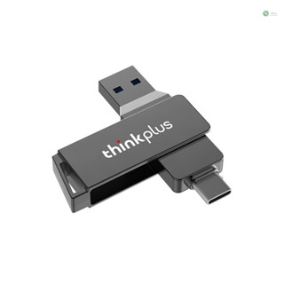 [พร้อมส่ง]thinkplus Mu251 แฟลชไดรฟ์โลหะ USB 3.0 Type-C 128GB ความเร็วสูง หมุนได้