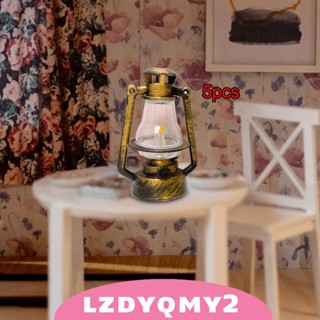 [Lzdyqmy2] โคมไฟบ้านตุ๊กตา 1/12 DIY 5 ชิ้น