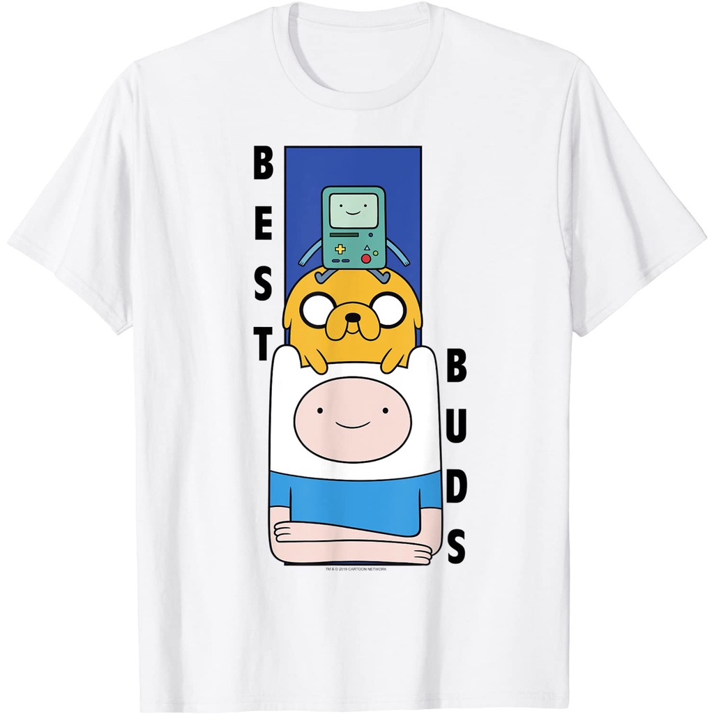[S-5XL]เสื้อยืด พิมพ์ลาย Cn Adventure Time Finn Jake BMO สําหรับผู้ใหญ่Size S-5XL