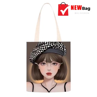 สินค้าแฟชั่น【พร้อมส่ง】new bag fashion กระเป๋าผ้าสะพายข้าง กระเป๋าถือ  แฟชั่นมาใหม่ รุ่น 5454