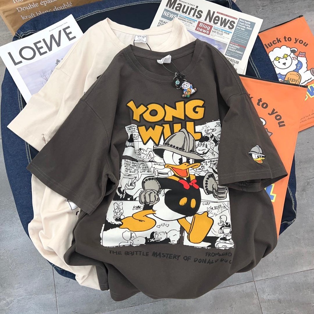 เสื้อยืดคอกลม แขนสั้น พิมพ์ลายการ์ตูนตลก สไตล์ญี่ปุ่นย้อนยุค ขนาดใหญ่ สําหรับผู้ชาย และผู้หญิง