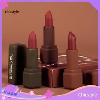 Chicstyle ลิปสติก เนื้อแมตต์กํามะหยี่ สําหรับเด็กผู้หญิง 3 ชิ้น ต่อกล่อง