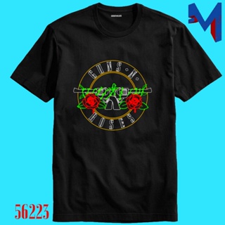 [S-5XL]เสื้อยืด พิมพ์ลายโลโก้ Rock Band Gun Guns NRose Roses สําหรับผู้ชาย ผู้ใหญ่