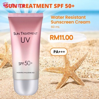 ครีมกันแดด Spf50+ 60g Hydrating Hyaluronic Acid Long Lasting Anti Uv Treatment Sunblock Cream Pa+ Sun Block Skin Car [TOP]