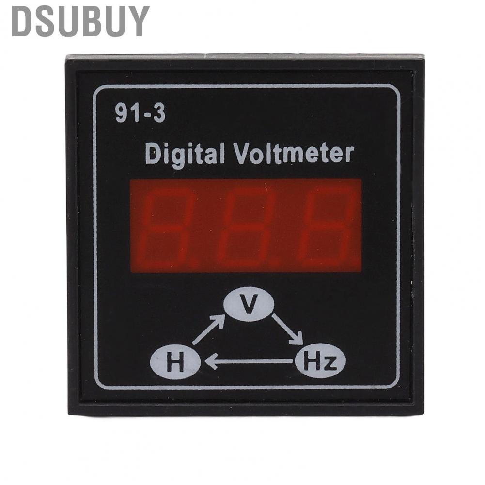 Dsubuy Voltage Meter  Digital Voltmeter Plug In Connection for Gasoline Generator