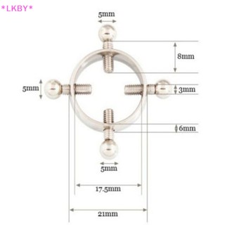 Luckybabys&gt; 1 ชิ้น ทรงกลม ไม่ติดจุกนม แหวนโล่ เครื่องประดับร่างกาย สกรู ปรับได้ ใหม่