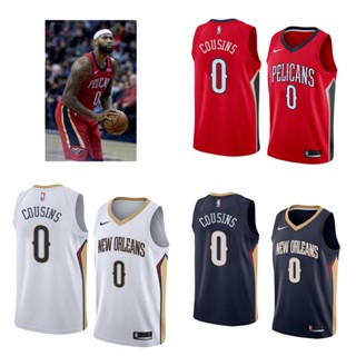 New Orleans Pelicans #0 DeMarcus Cousins เสื้อสเวตเตอร์ของเสื้อบาสเก็ตบอล NBA Jersey