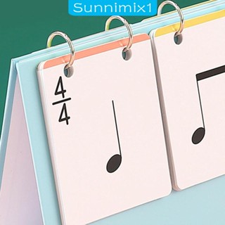 [Sunnimix1] เครื่องดนตรี การ์ดอ่านหนังสือ สําหรับผู้เริ่มต้นเล่นเปียโน