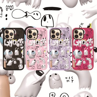 Casetify X Ghosts Notes RosePink เคสโทรศัพท์มือถือแบบนิ่ม ใส กันกระแทก สําหรับ iPhone 14 13 12 11 Pro MAX IX XS MAX XR 6 6s 7 8 Plus