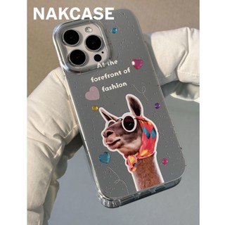 Ins ใหม่ เคสโทรศัพท์มือถือ กันกระแทก ลายแว่นกันแดด Alpaca ตลก สําหรับ Iphone 14promax 13 11 14pro 13pro 14