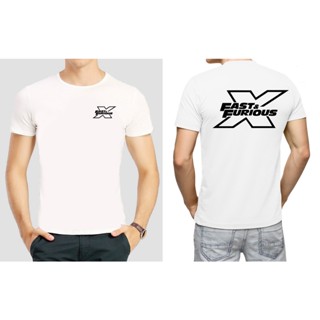 เสื้อยืดแขนสั้นคอกลมมาใหม่ เสื้อยืด Fast &amp; Furious 10fast X Unisex s-3xl (สกรีน อกเล็ก หลังใหญ่)พร้อมส่ง มีเก็บปลายทางCo