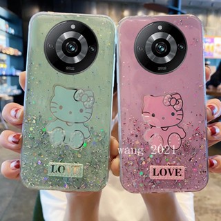 พร้อมส่ง ใหม่ เคสโทรศัพท์มือถือนิ่ม ปิดด้านหลัง แบบบาง ลายกากเพชร พลอยเทียม หรูหรา สําหรับ Realme11 Pro Realme 11 Pro + Plus 5G 2023 Realme 11 Pro 5G