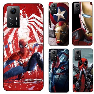 เคสโทรศัพท์ซิลิโคน TPU แบบนิ่ม ลายซุปเปอร์ฮีโร่ Marvel สําหรับ Redmi Note 12 turbo 12S