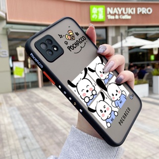 เคสโทรศัพท์ซิลิโคน ใส ขอบสี่เหลี่ยม กันกระแทก ลายการ์ตูน Pochacco น่ารัก สําหรับ OPPO A72 5G A73 5G A53 5G