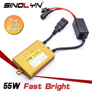 Sinolyn เครื่องปฏิกรณ์บัลลาสต์ ซีนอนดิจิทัล F50 AC 55W สว่างเร็ว อุปกรณ์เสริม สําหรับหลอดไฟ HID รถยนต์