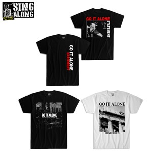 อ่อนนุ่ม 6 Kaos BAND G0 IT ALONE/T SHIRT G0 IT ALONE/UNISEX G0 IT ALONE เสื้อยืดฮาร์ดคอร์ KAOS