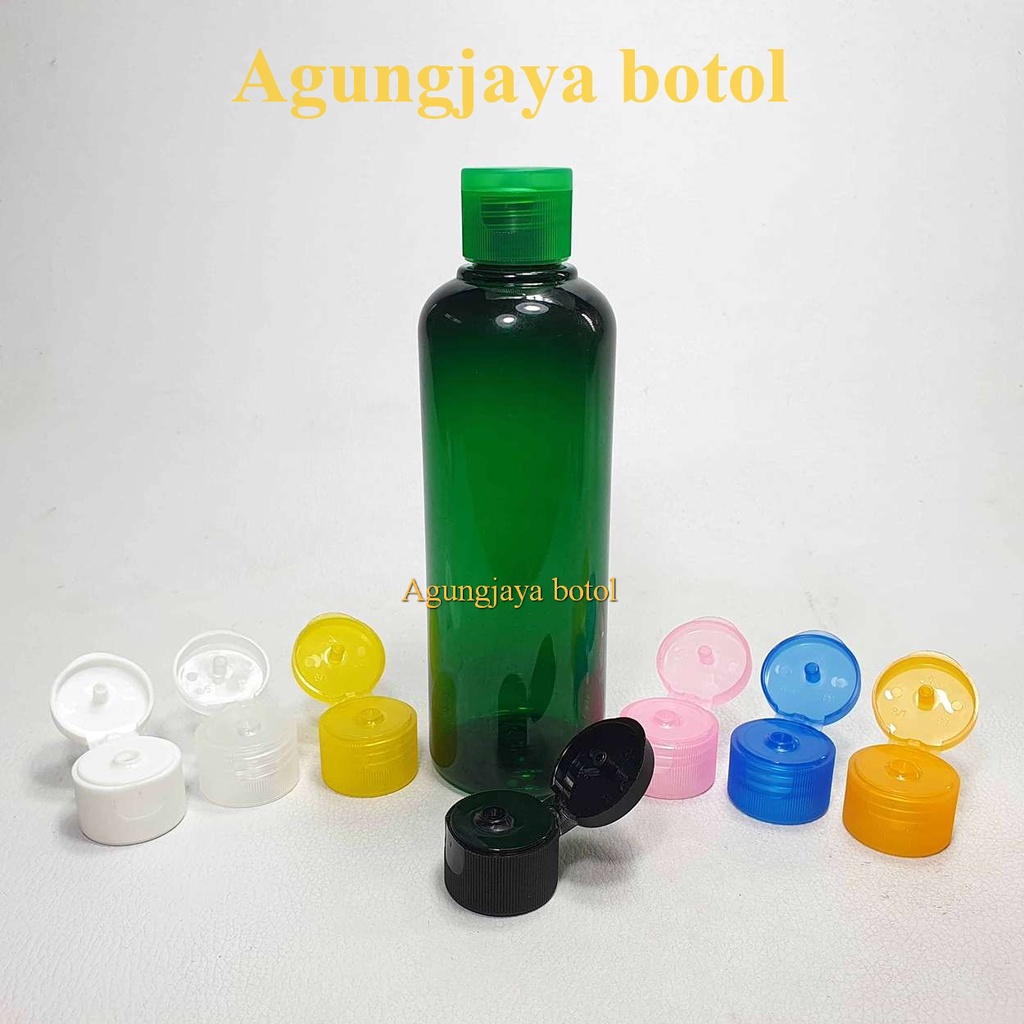 HIJAU 250 ml Br ขวดพลาสติกใสสีเขียวพร้อมฝา Fliptop / ขวด Fliptop / ขวดสบู่ / ขวดโทนเนอร์ / ขวดแชมพู 