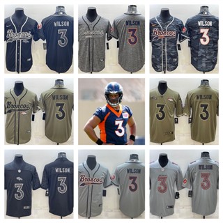 NFL Denver Broncos Russell Wilson เสื้อยืดเสื้อสปอร์ต