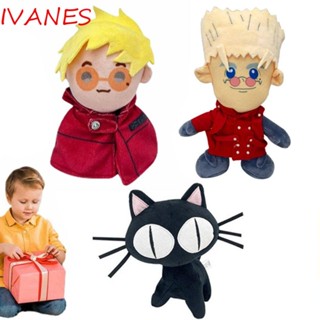 Ivanes ตุ๊กตายัดนุ่น ผ้าฝ้าย PP รูปสัตว์ Trigun Vash The Stampede ของเล่นสําหรับเด็กผู้ชาย และเด็กผู้หญิง