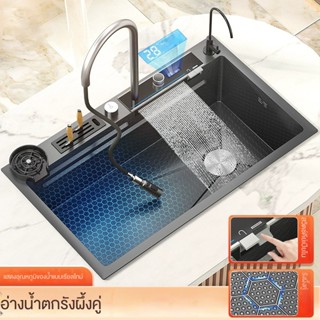 ถังเก็บน้ำขนาดใหญ่สแตนเลสสตีล 304 ห้องครัวซักผ้าล้างจานสระน้ำ