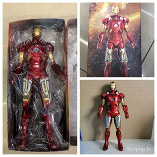 [พร้อมส่ง] โมเดลฟิกเกอร์อนิเมะ Iron Man MK7 Iron Man ขนาด 10 40 ซม. สีแดง GYHK