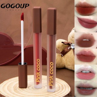 Gogoup ลิปสติก ลิปกลอส เนื้อกํามะหยี่ 6 สี สําหรับผู้หญิง