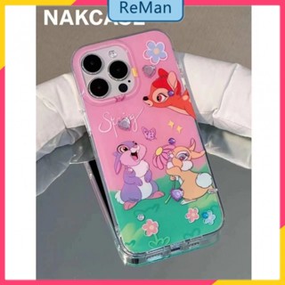 เคสโทรศัพท์มือถือ ลาย Bambi น่ารัก สําหรับ Iphone Apple 11 14 11 13promax 12pro 14Promax 14plus 13 12pro 12 11 pro max Xr Xs max 7 8 Plus 13 pro max 13 12 12pro 11promax