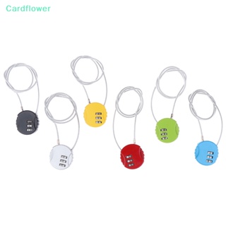 &lt;Cardflower&gt; กุญแจล็อคหมวกกันน็อค แบบใส่รหัสผ่าน ขนาด 13 ซม. 20 ซม. 50 ซม. สําหรับรถจักรยานยนต์