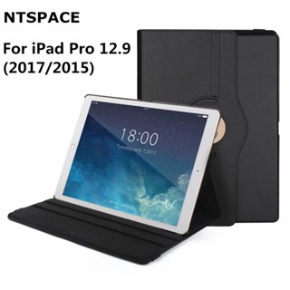 เคสหนัง PU หมุนได้ 360 องศา ตั้งหลับอัตโนมัติ สําหรับ iPad Pro 12.9 นิ้ว 2015 2017 A1584