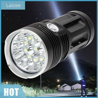 [Laicee.th] ไฟฉาย 4800LM 3 โหมด 12LED IPX5 กันน้ํา ใช้แบตเตอรี่