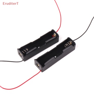 [EruditerT] กล่องพลาสติก 3.7V 18650 1 ช่อง 2 ชิ้น พร้อมสายลวด [ใหม่]