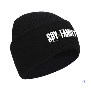 Js SPY x FAMILY หมวกถัก สีพื้น สไตล์ใหม่ อนิเมะ หมวกอุปกรณ์ต่อพ่วง หมวกถัก