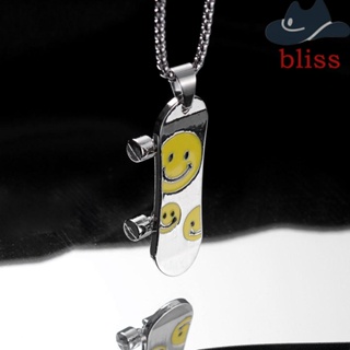 Bliss สร้อยคอโซ่ เหล็กไทเทเนียม จี้สกูตเตอร์ สไตล์โกธิค พังก์ สําหรับผู้หญิง