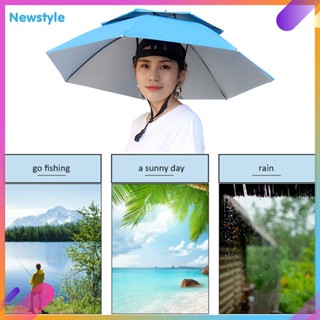 Newstyle หมวกร่มกันแดด แบบสองชั้น พับได้ ป้องกันรังสียูวี สําหรับตกปลา