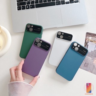 เคสโทรศัพท์มือถือ แบบนิ่ม ผิวด้าน ป้องกันสิ่งสกปรก ขนาดใหญ่ สําหรับ IPhone 11 12 13 14 PRO MAX 14 PLUS