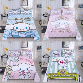 Ellen Sanrio Cinnamoroll ชุดเครื่องนอน ผ้าปูที่นอน ปลอกหมอน ผ้าห่ม ปลอกหมอน บ้าน ห้องนอน หอพัก ล้างทําความสะอาดได้