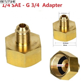 อะแดปเตอร์ขวดนม 1/4SAE G3/4 สําหรับ R134A สีทอง ต่อต้านริ้วรอย