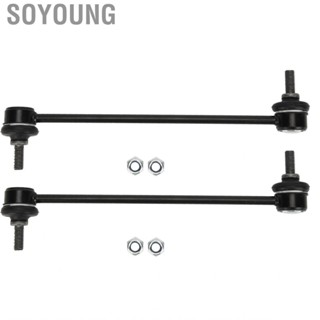 Soyoung Alloy Steel &amp; Rubber Front Stabiliser  Roll Bar Drop Links Kit Fit for 3 Series E46 OE:31351095694 31356751080 31356780847