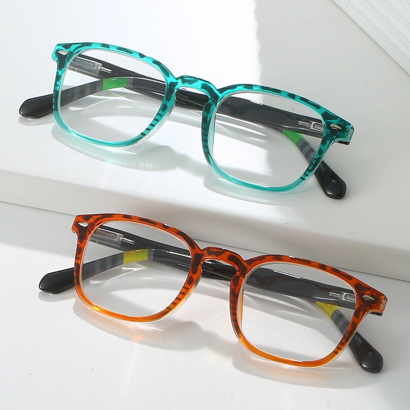 HS3330 1 PC TR Squared กรอบ PC วัดสีสันฤดูใบไม้ผลิบานพับผู้สูงอายุสายตายาว Unisex ผู้ชายผู้หญิง Corr