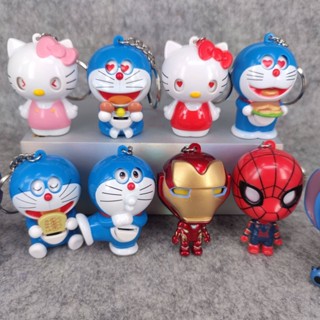 พวงกุญแจ จี้ห้อยกระเป๋า ลายการ์ตูน Eula Doraemon Hello Kitty Spider-Man Stitch น่ารัก