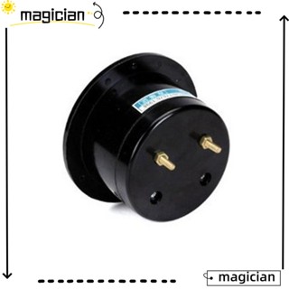 Mag แผงโวลต์มิเตอร์อะนาล็อก DC 65C5 ทรงกลม พลาสติก สีดํา แบบพกพา 0-15 V