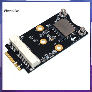 อะแดปเตอร์แปลง Mini PCI-E เป็น M2 NGFF Key A/E พร้อมช่องใส่ซิมการ์ด สําหรับ 3G 4G