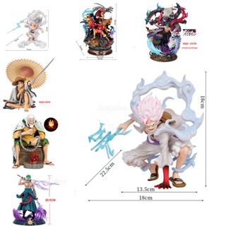 One Piece Portgas Ace Luffy Zoro Battle Ver. โมเดลฟิกเกอร์ Fleam Boa Hancock Chopper Sanji ของเล่นสําหรับเด็ก