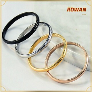 Rowans แหวนนิ้วมือ แบบบาง ซ้อนกันได้ 2 มม. เรียบง่าย เครื่องประดับ สําหรับงานปาร์ตี้