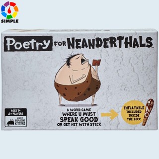 Poetry for Neanderthals by Exploding Kittens LLC - Family Card Game for Adults, Teens &amp; Kids , White